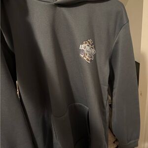 BURLEBO Men's Dark Gray Hoodie